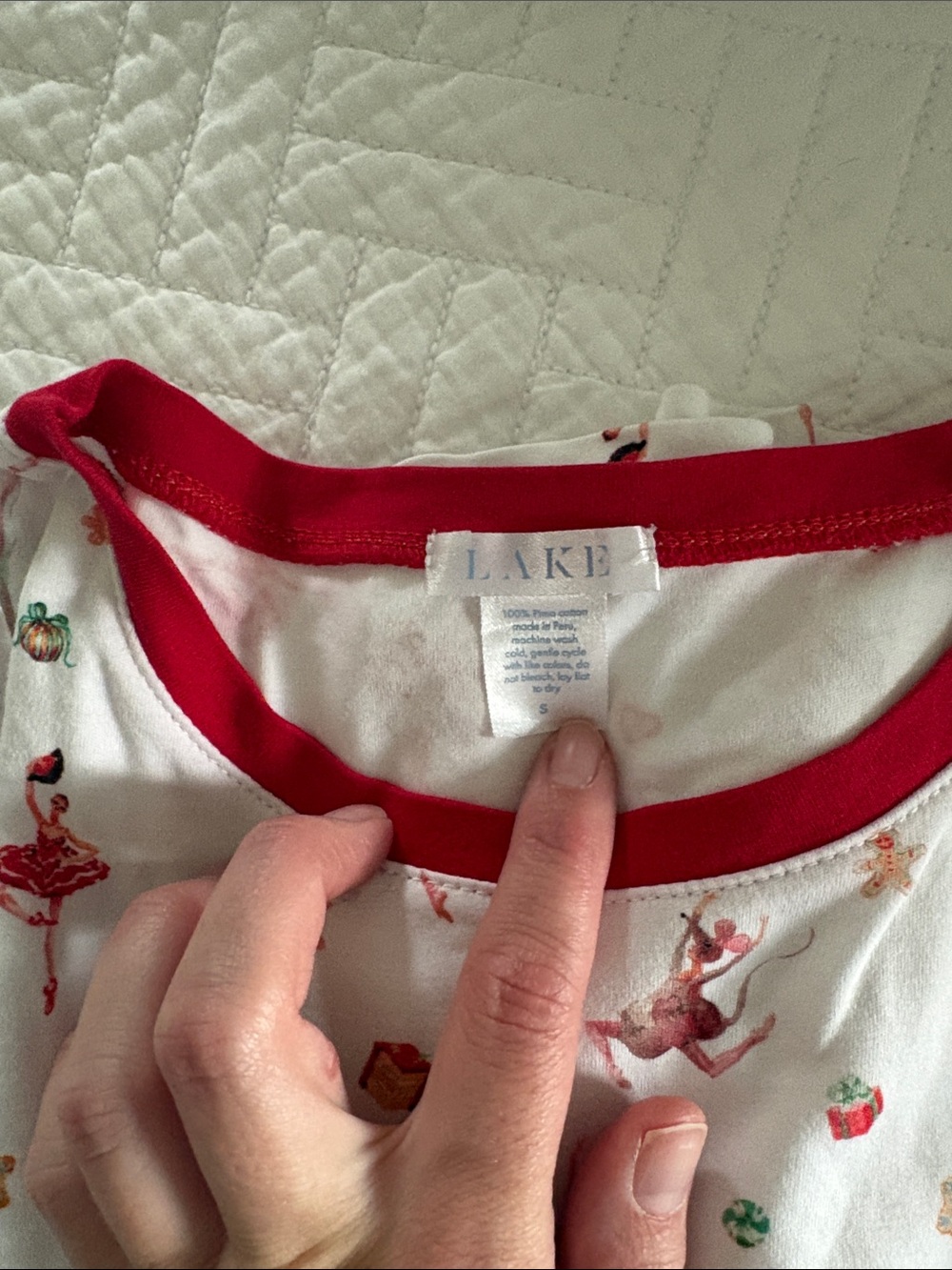 LAKE Women’s Nutcracker Pajama Set - Long Sleeve & Pants - size small - Picture 2 of 3